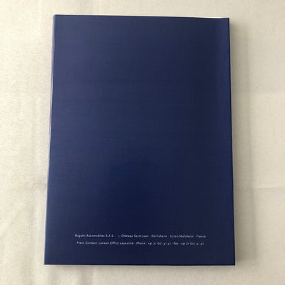 Bugatti Veyron Press Kit Brochure Photos 2002 German Text