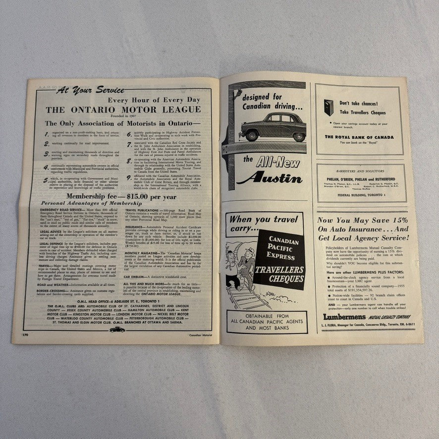 1955 Canadian Motorist Magazine General Motors Parade of Progress Futureliner +
