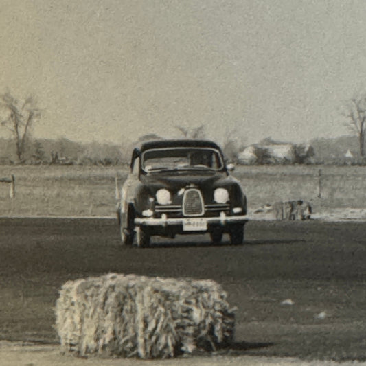 Vintage Saab Racing Car Photo Photograph Print