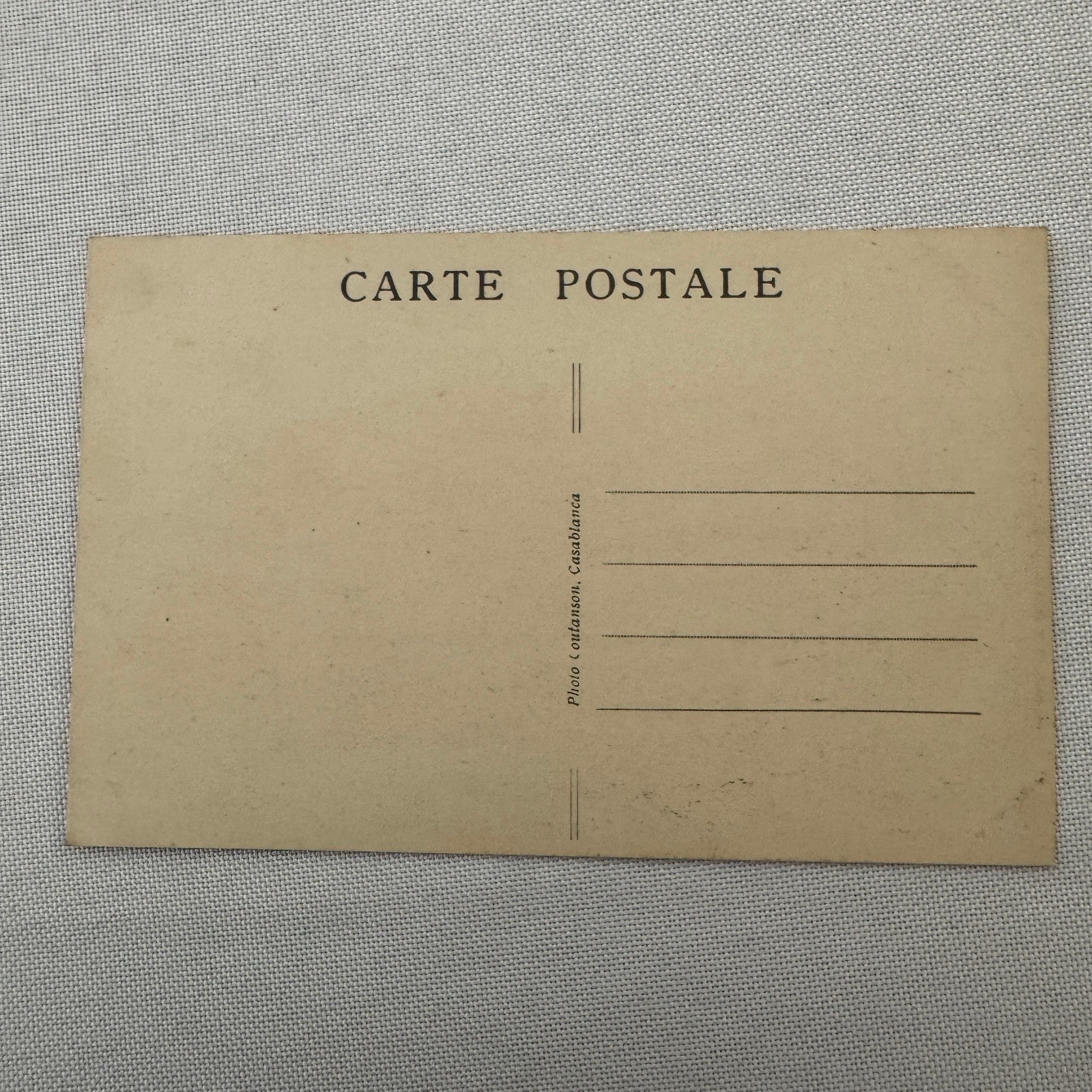 Vintage Airship Dirigible Balloon Postcard Post Card French