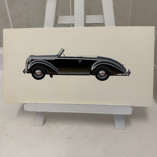 1938 Opel Admiral Cabriolet Glaser Car Illustration Art Drawing Hand Drawn