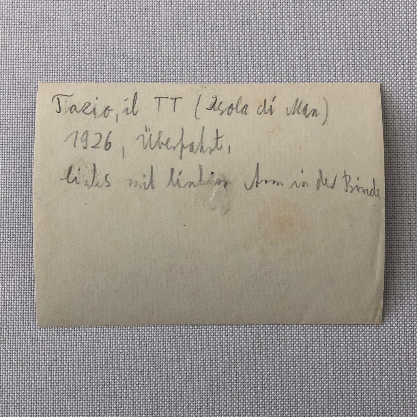 Vintage 1926 Isle of Man TT Motorcycle Racing Photo Photograph