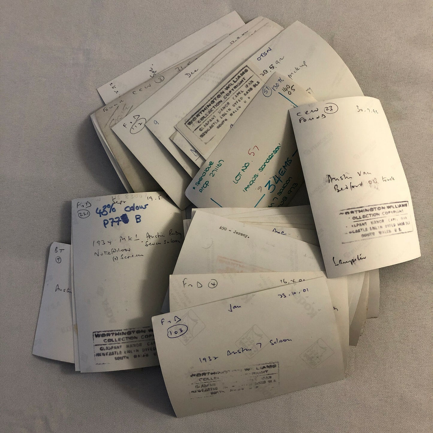 Vintage Austin Barn Find Junk Yard Car Truck Part Photo Photograph Lot of 30