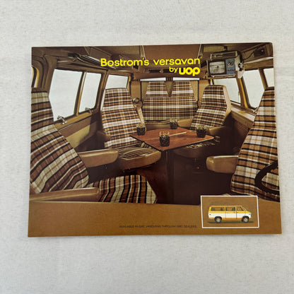 UOP Bostrom Versavan Vintage Conversion Van Sales Brochure Catalog GMC Vandura