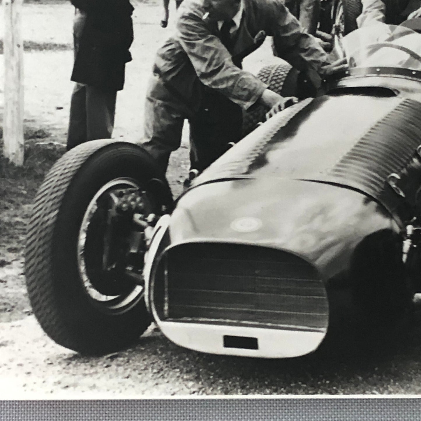 Racing Photo Photograph BRM V16 Mark II Car Silverstone 1950 Race