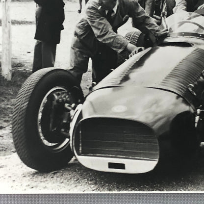 Racing Photo Photograph BRM V16 Mark II Car Silverstone 1950 Race