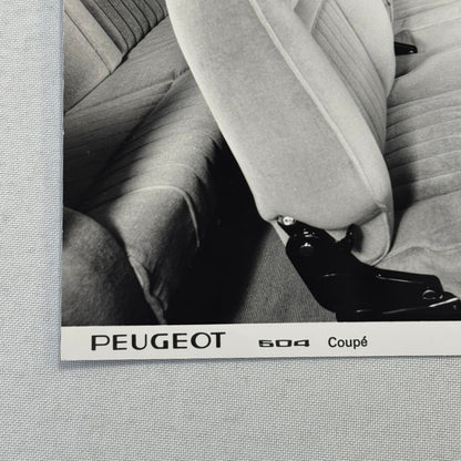 1971 Peugeot 504 Coupe Factory Press Photo Photograph Vintage