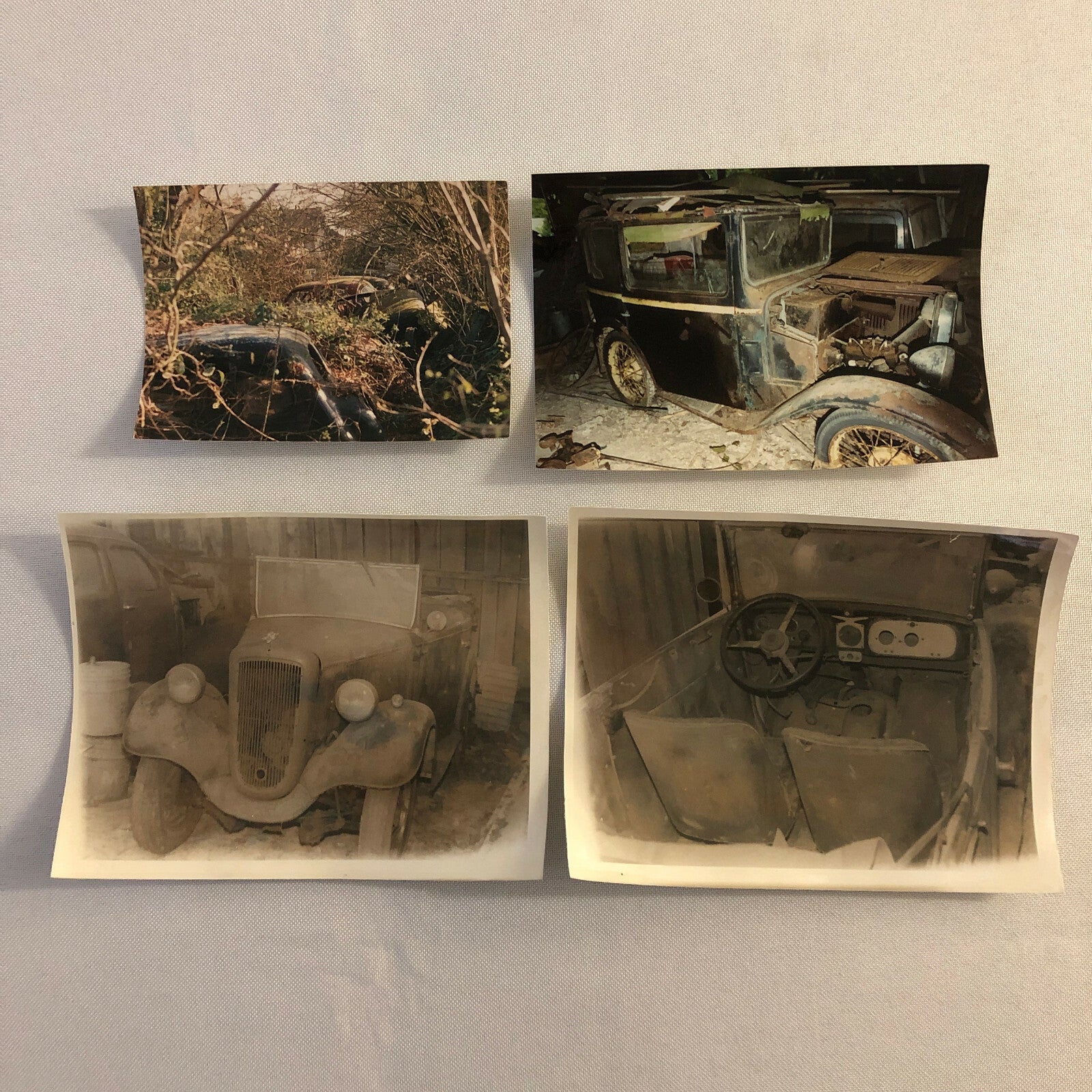 Vintage Austin Car Photo Barn Find Junkyard Parts Lot of 30 Photographs