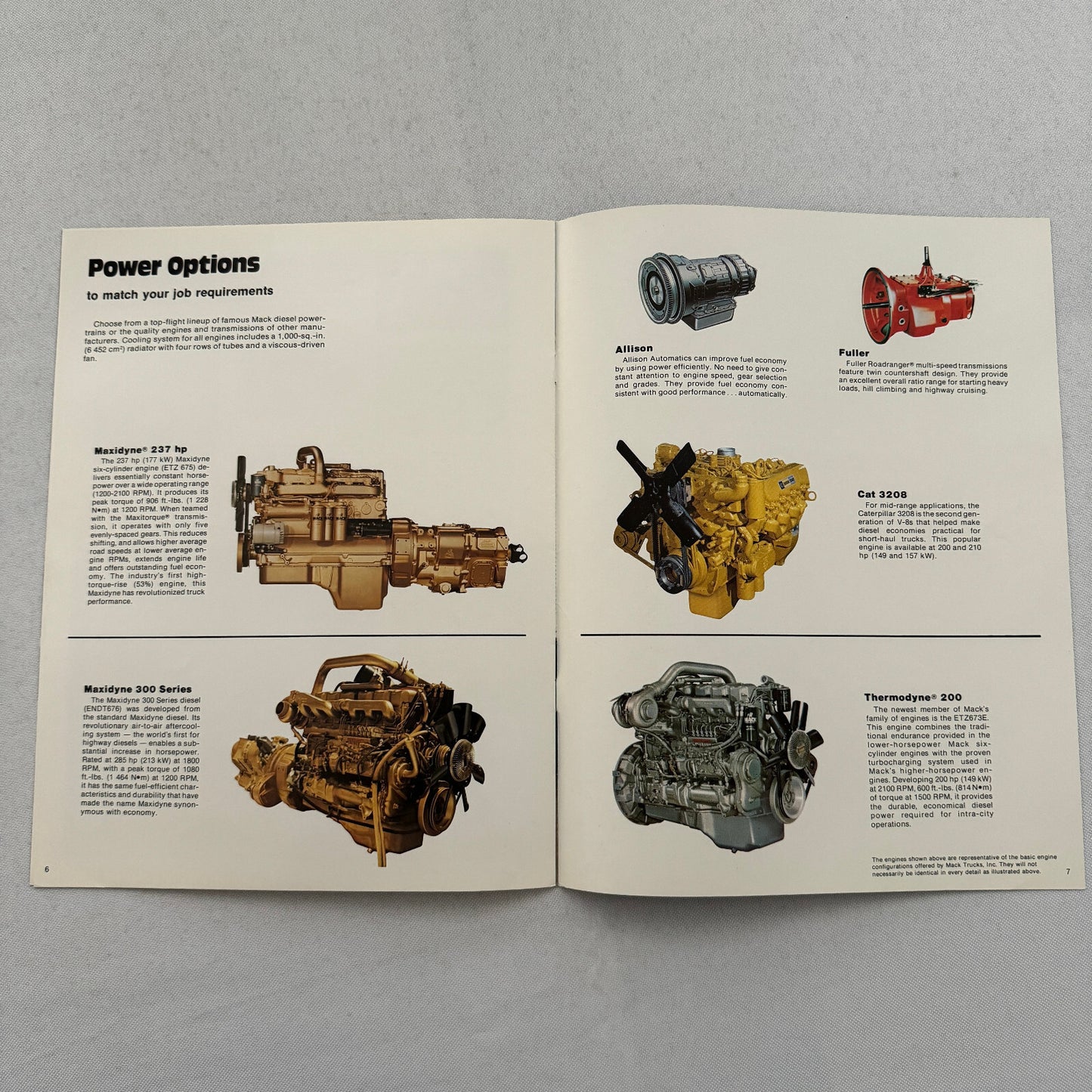 Mack MC Truck Sales Brochure Catalog Advertising