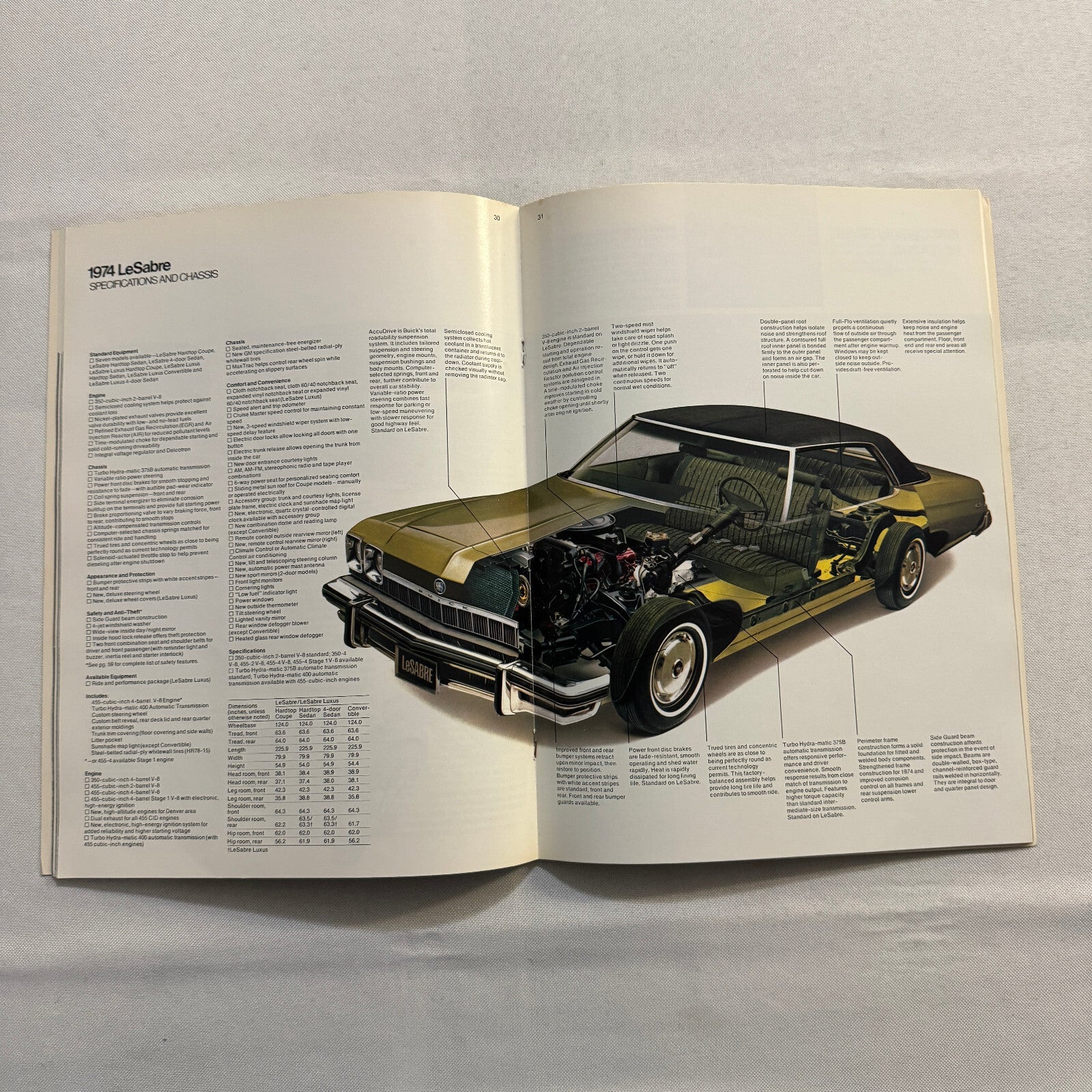 1974 Buick Sales Brochure Catalog Estate Wagon Electra Riviera Apollo Regal +