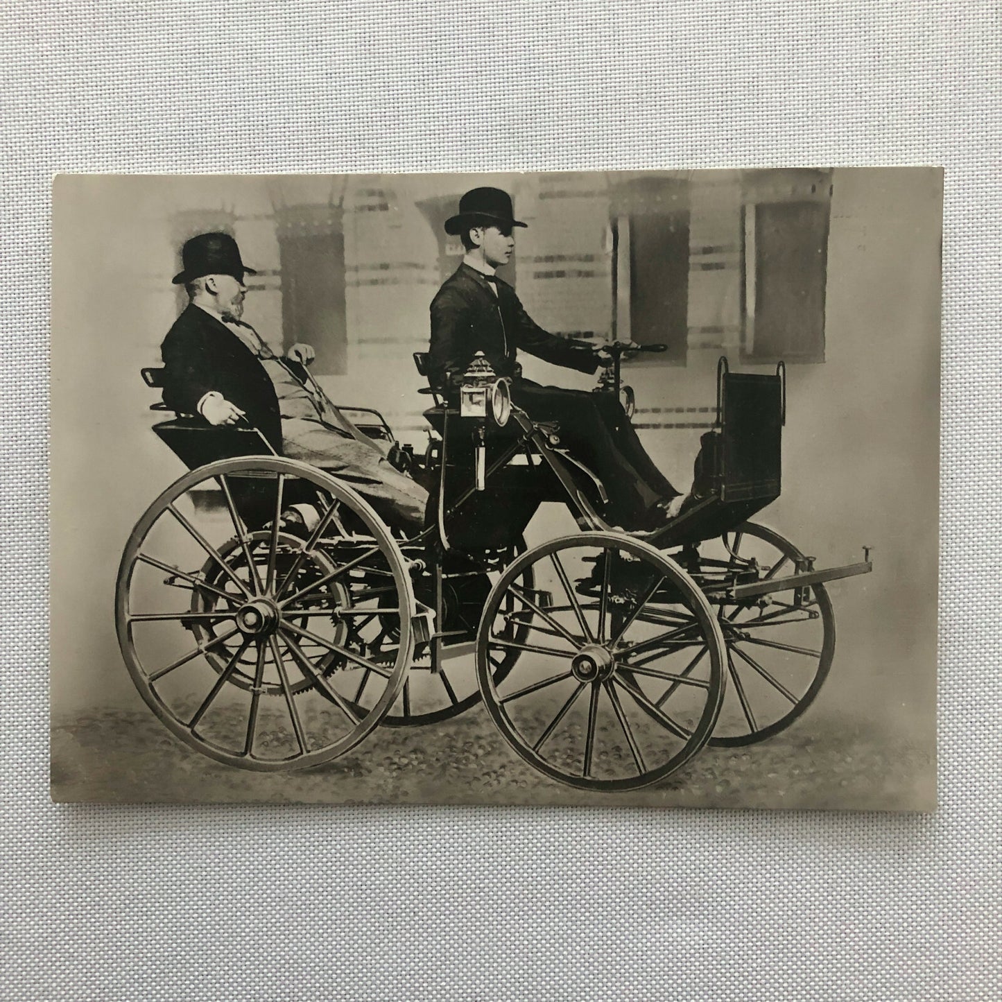 Vintage Mercedes 1886 First Daimler Motor Coach Car Photo Photograph 