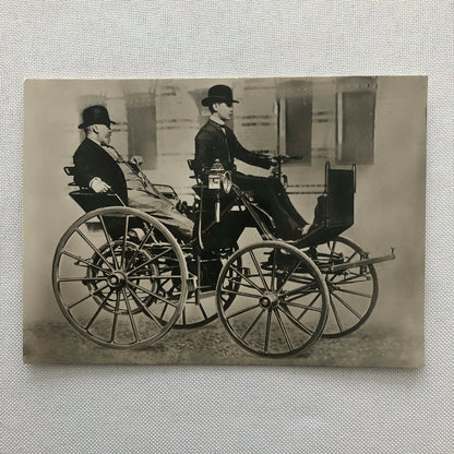 Vintage Mercedes 1886 First Daimler Motor Coach Car Photo Photograph 