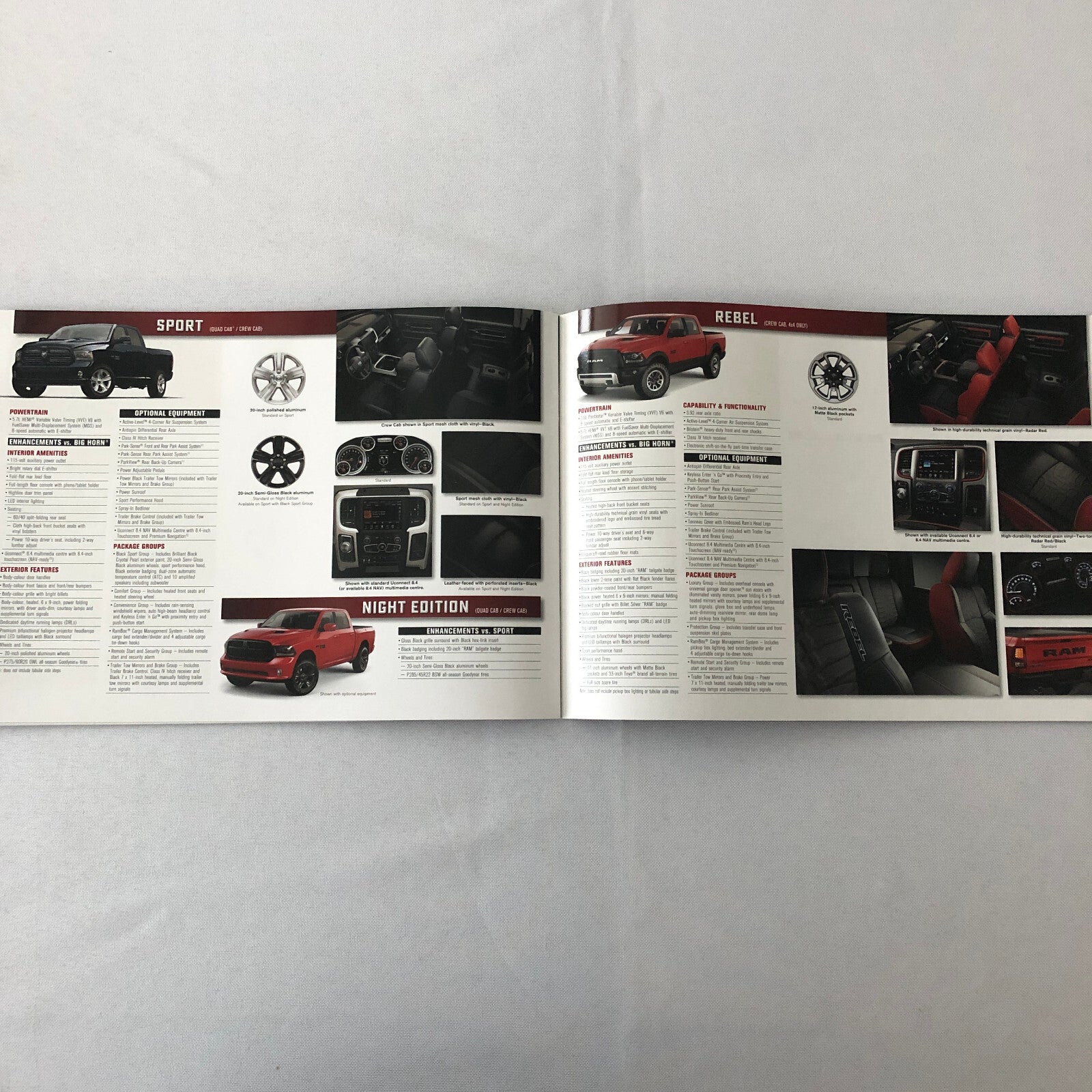 2017 Dodge Ram 1500 Pickup Truck Sales Brochure Catalog Rebel Laramie Longhorn +