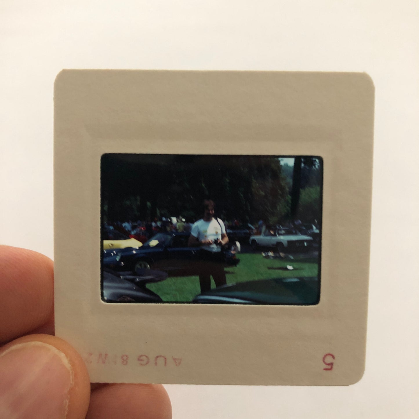 Porsche Car Show 35mm Photo Slide Vintage 1981