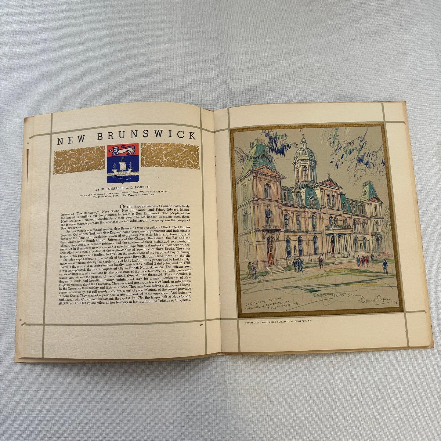 1939 The Spirit of Canada King George VI and Queen Elizabeth Visit Book