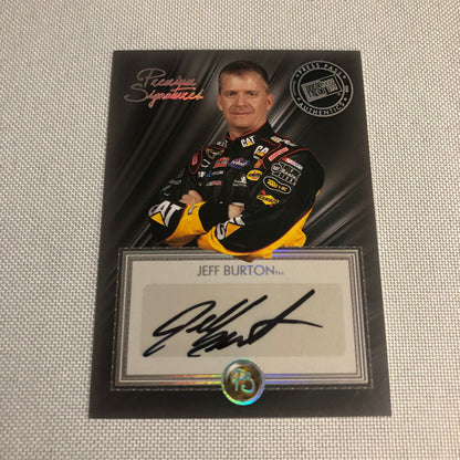 2010 Press Pass Premium Signatures Jeff Burton Auto Signed Autograph Card NASCAR