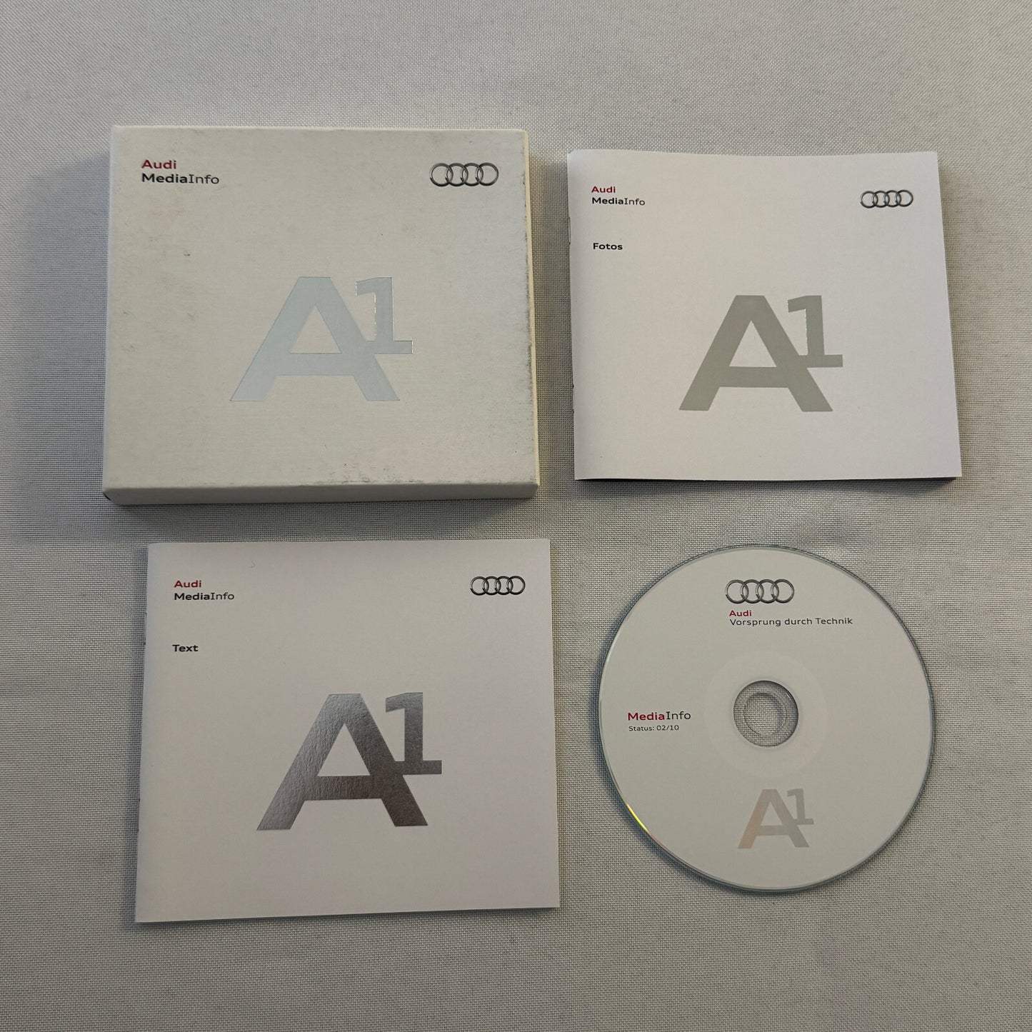 Audi A1 Press Kit Media Brochure Photo CD GERMAN Text