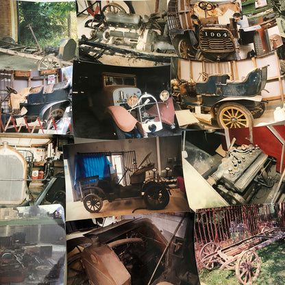 Vintage Darracq Barn Find Junk Yard Car Part Photo Photograph Lot of 18