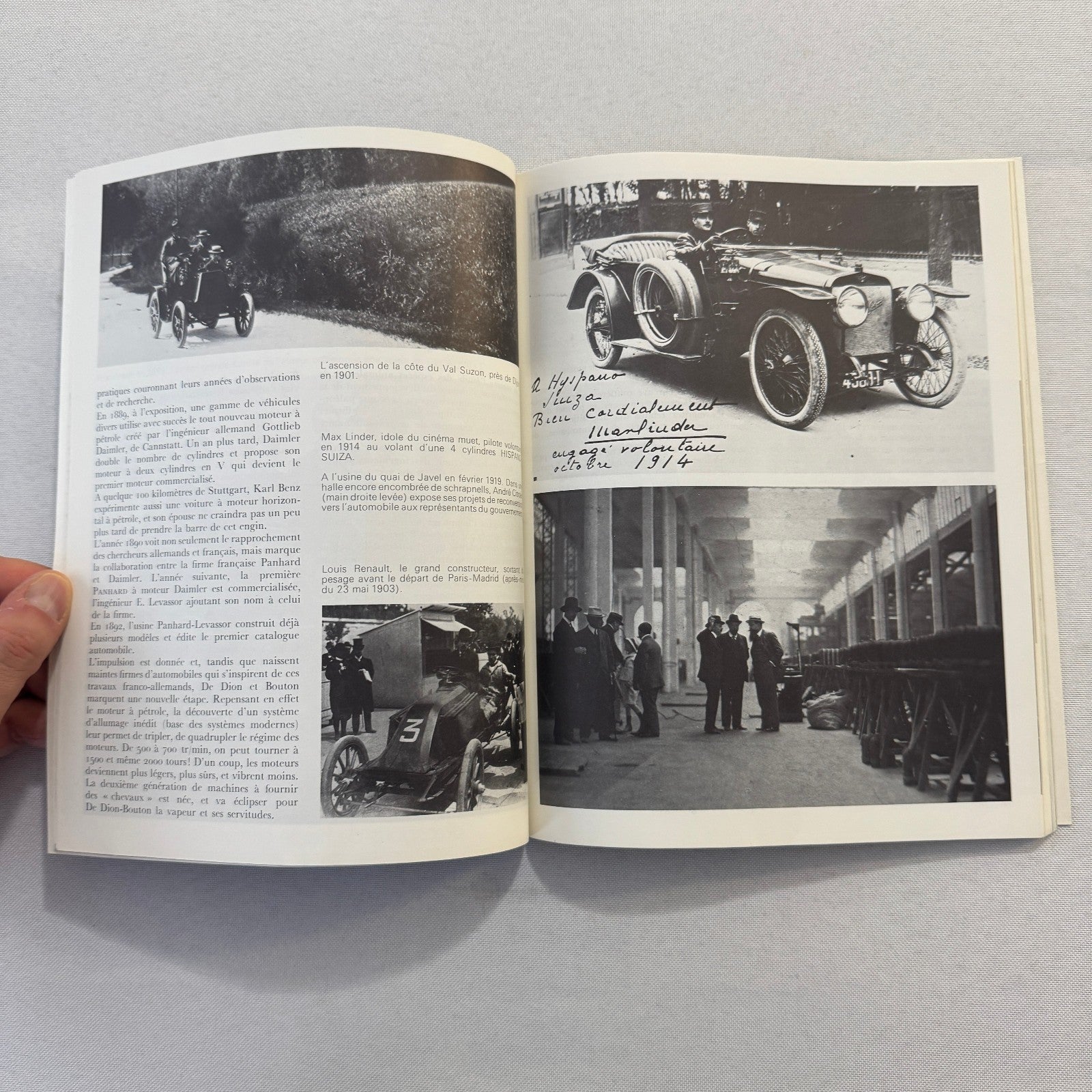 1974 Automobile Club de France 80th Anniversary Press KIt Brochure Bugatti +