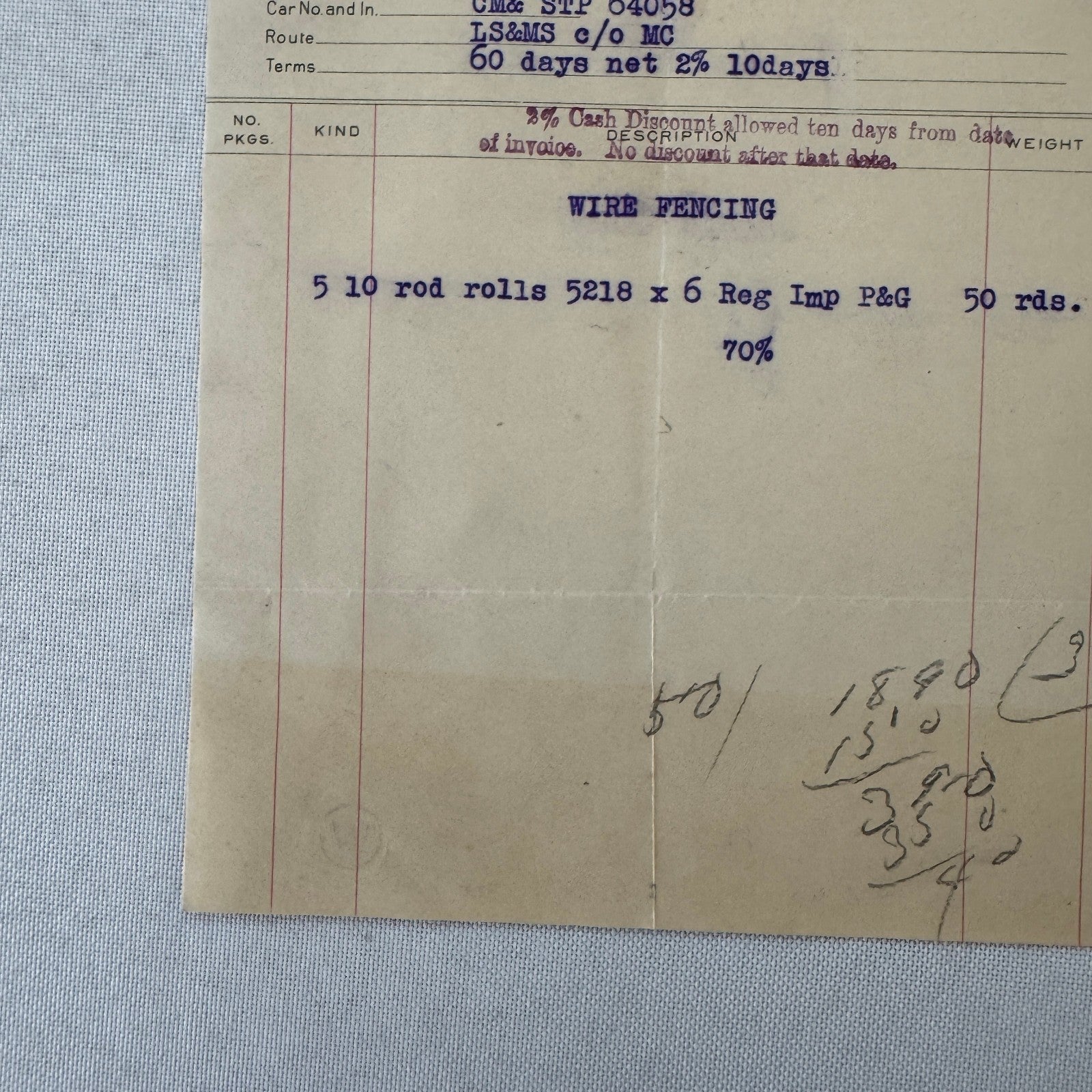 Pittsburgh Steel Company Receipt Invoice Document Letterhead 1908 Vintage