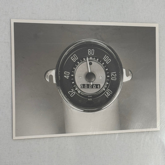 Vintage Volkswagen Beetle Speedometer Part Photo Photograph Print