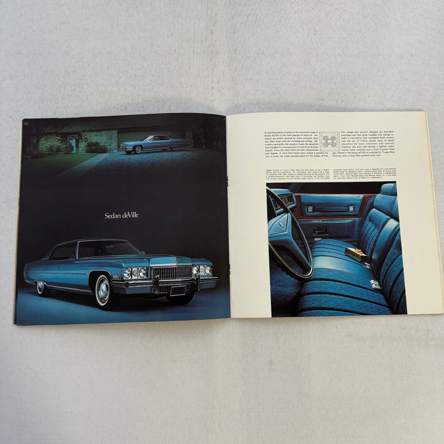 1973 Cadillac Sales Brochure Catalog Fleetwood Brougham Eldorado Coupe DeVille +