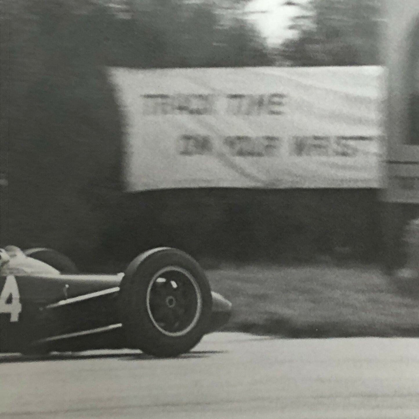 Vintage Car Racing Photo Photograph Print 