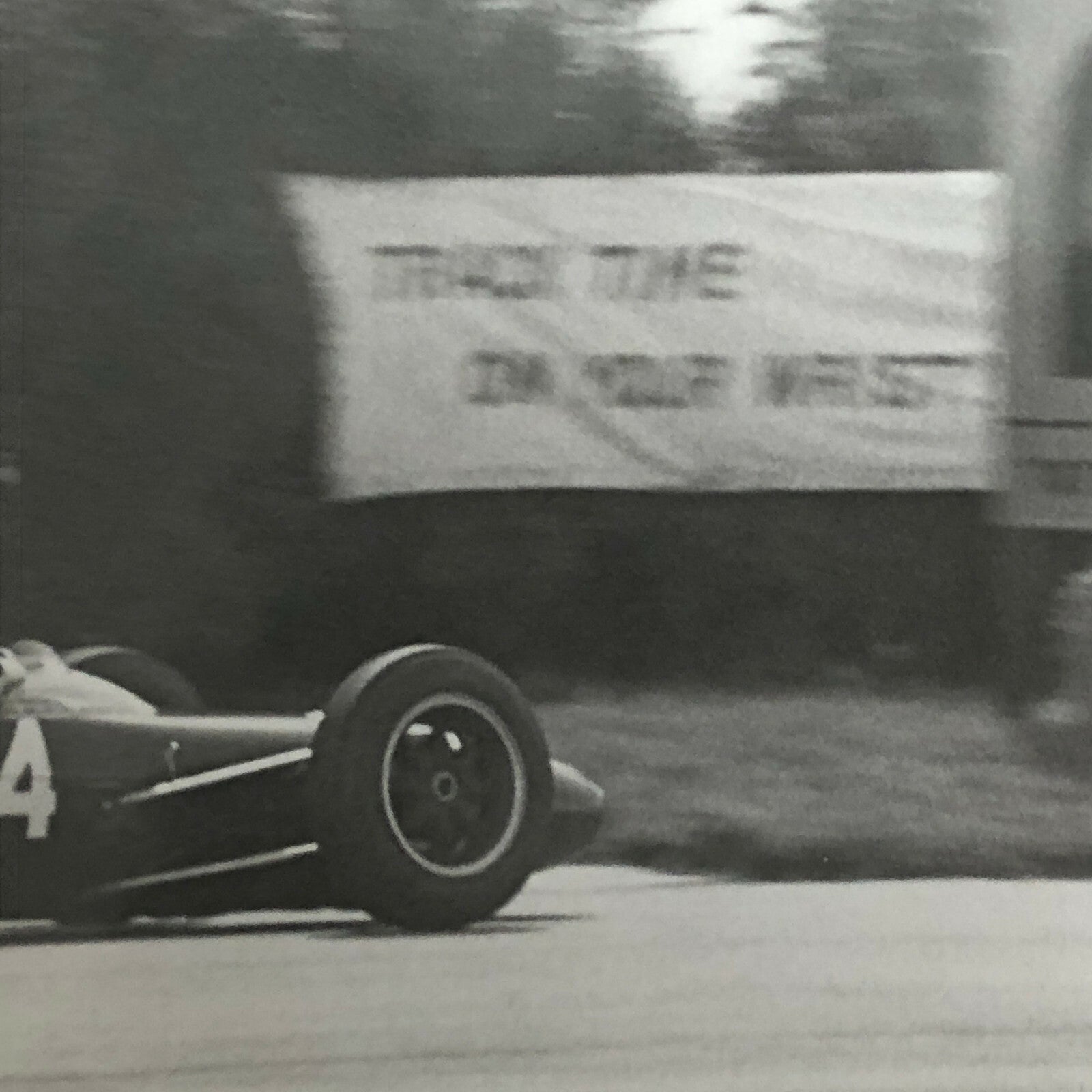 Vintage Car Racing Photo Photograph Print 