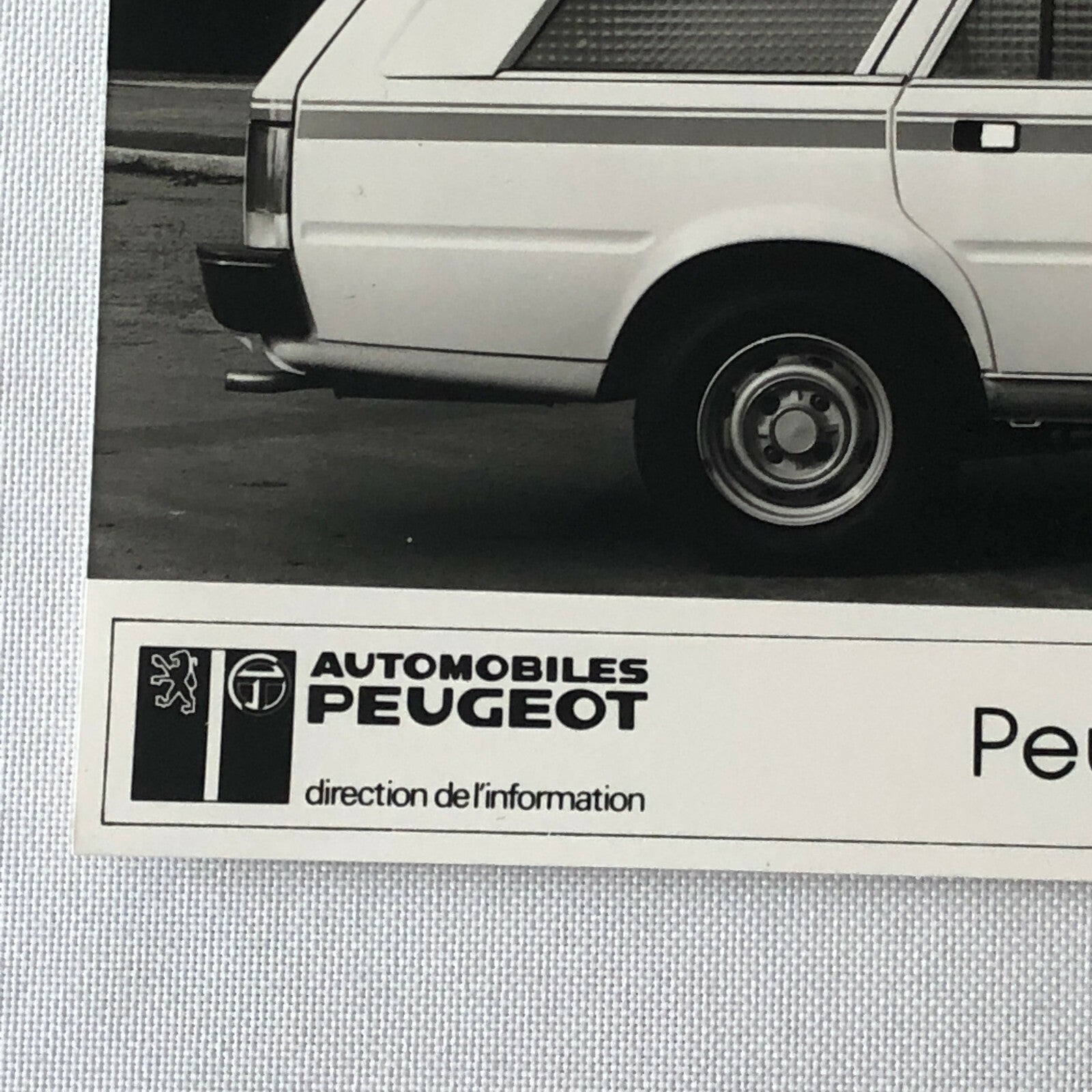 Vintage Peugeot 505 Ambulance Van Factory Press Photo Photograph 
