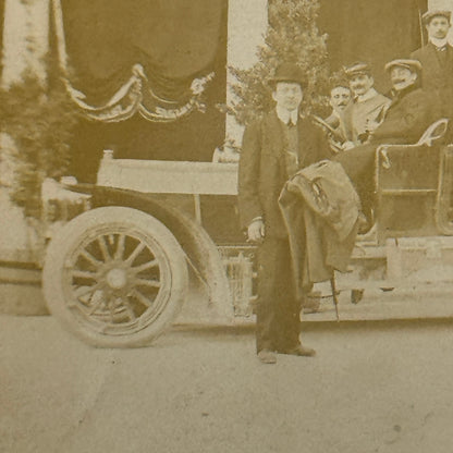 Vintage Photograph Photo Men with Antique Car Early Automobile