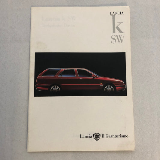 Lancia K SW Station Wagon Sales Brochure Catalog GERMAN LE LS Turbo