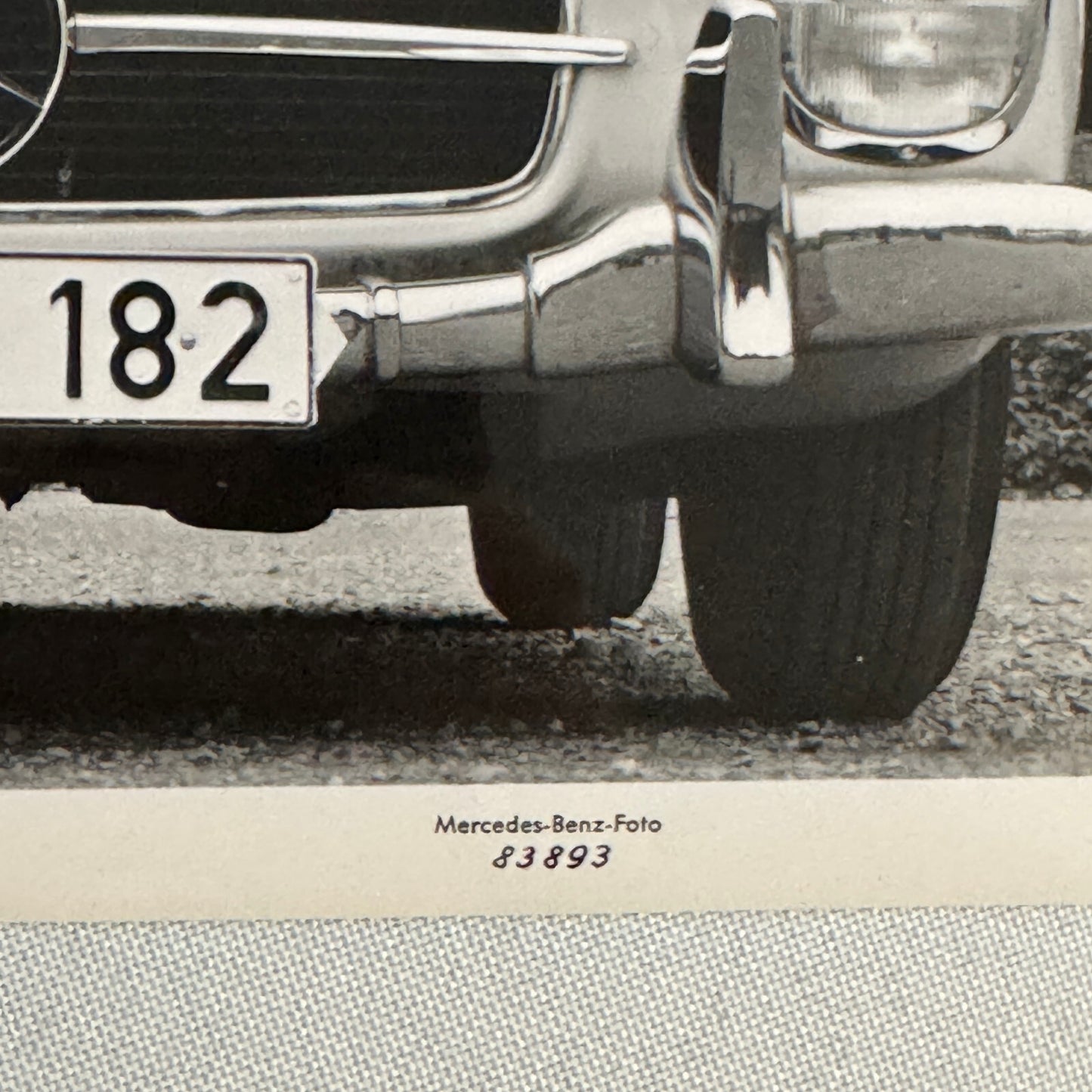 Mercedes Benz 300 SL Car Factory Photo Photograph Print Vintage