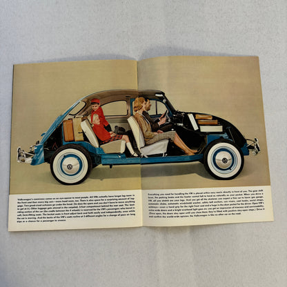 Volkswagen VW 1200 Beetle Bug Car Sales Brochure Catalog Advertising Vintage