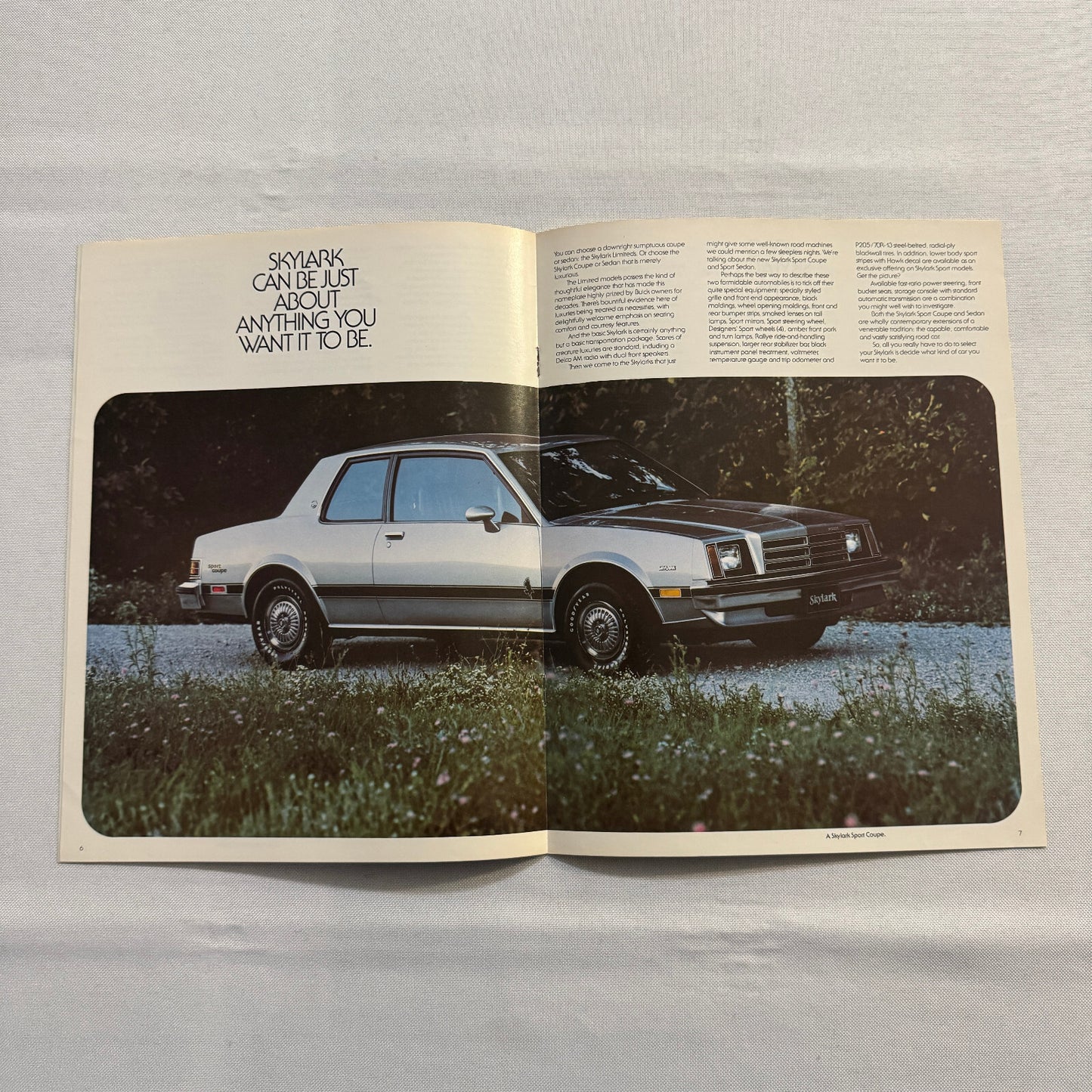 1980 Buick Skylark Car Sales Brochure Catalog Vintage Car Advertising