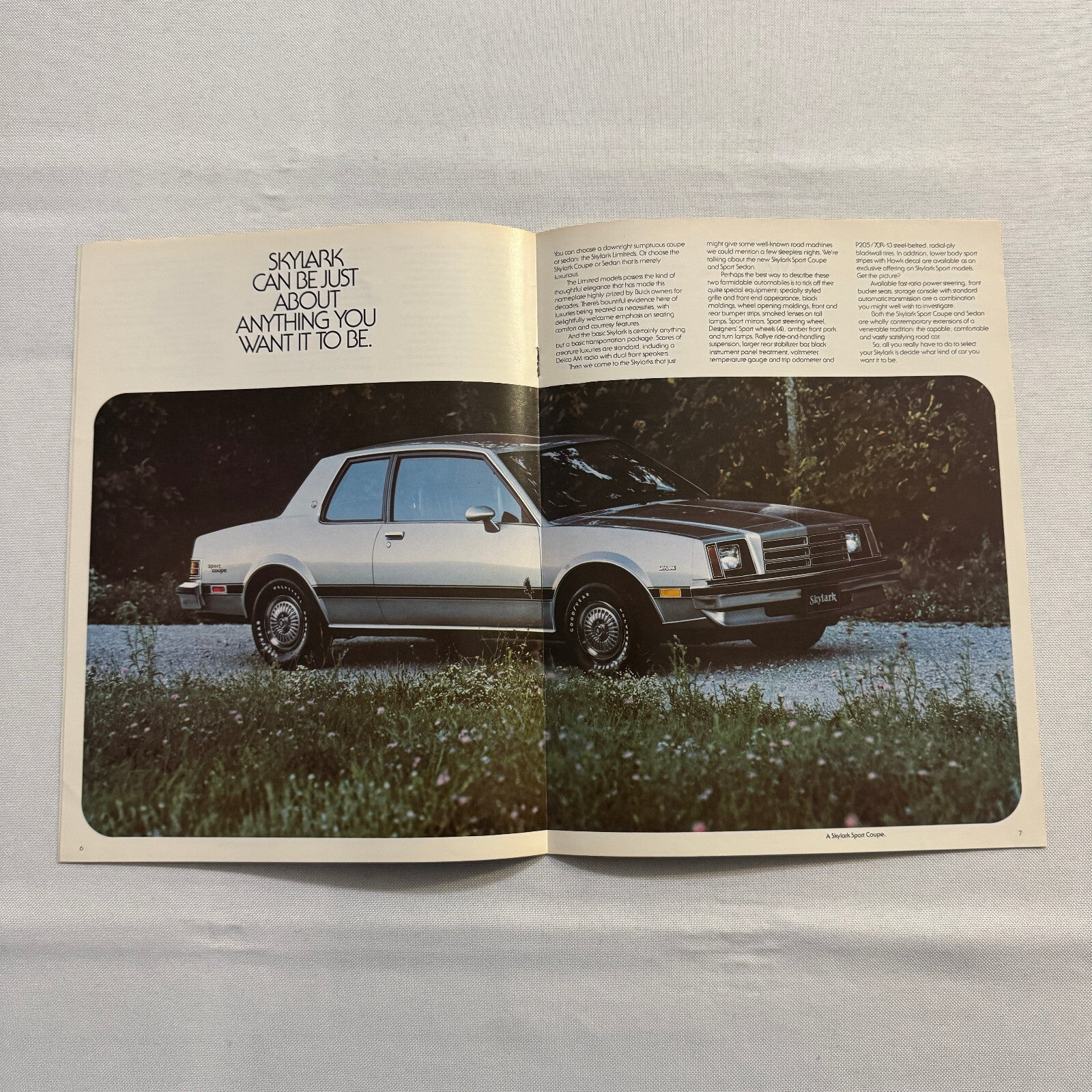 1980 Buick Skylark Car Sales Brochure Catalog Vintage Car Advertising