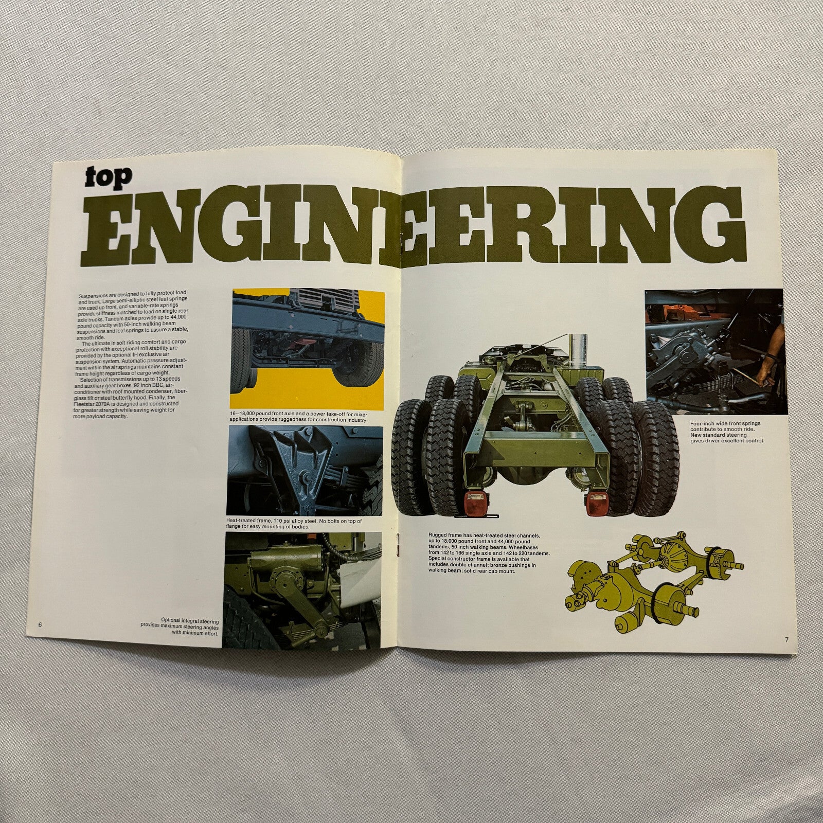 International Fleetstar 2070A Diesel Truck Sales Brochure Catalog Vintage