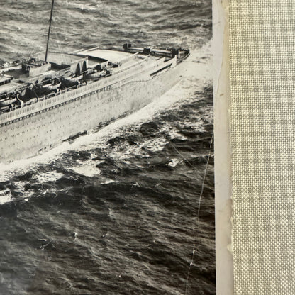 Vintage Ship Boat Photo Photograph Print Queen Elizabeth 1940