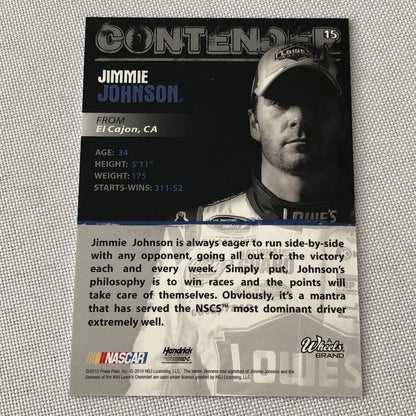 2010 Wheels Main Event Purple Parallel Nascar # 23/25 Jimmie Johnson Racing