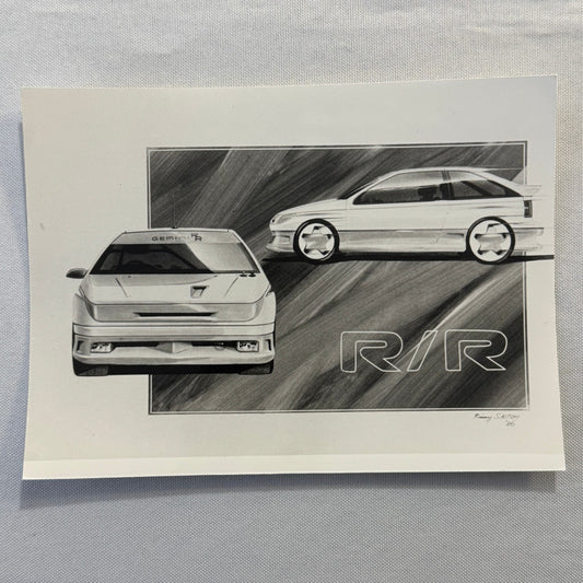 Vintage Isuzu Gemini RR Design Illustration Factory Press Photo Photograph Print