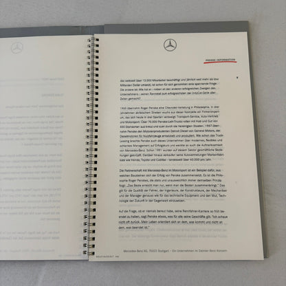 1997 Mercedes CART Racing Press Kit Paul Tracy Greg Moore Al Unser Jr