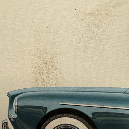 1956 Volvo P1900 Car Automobile Illustration Art Drawing Hand Drawn Robert Preis