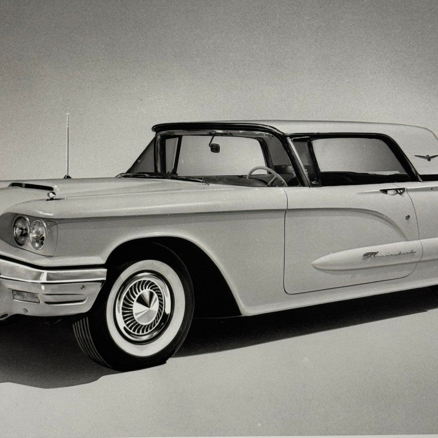 Vintage 1960 Ford Thunderbird Car Automobile Photo Photograph Modern Print