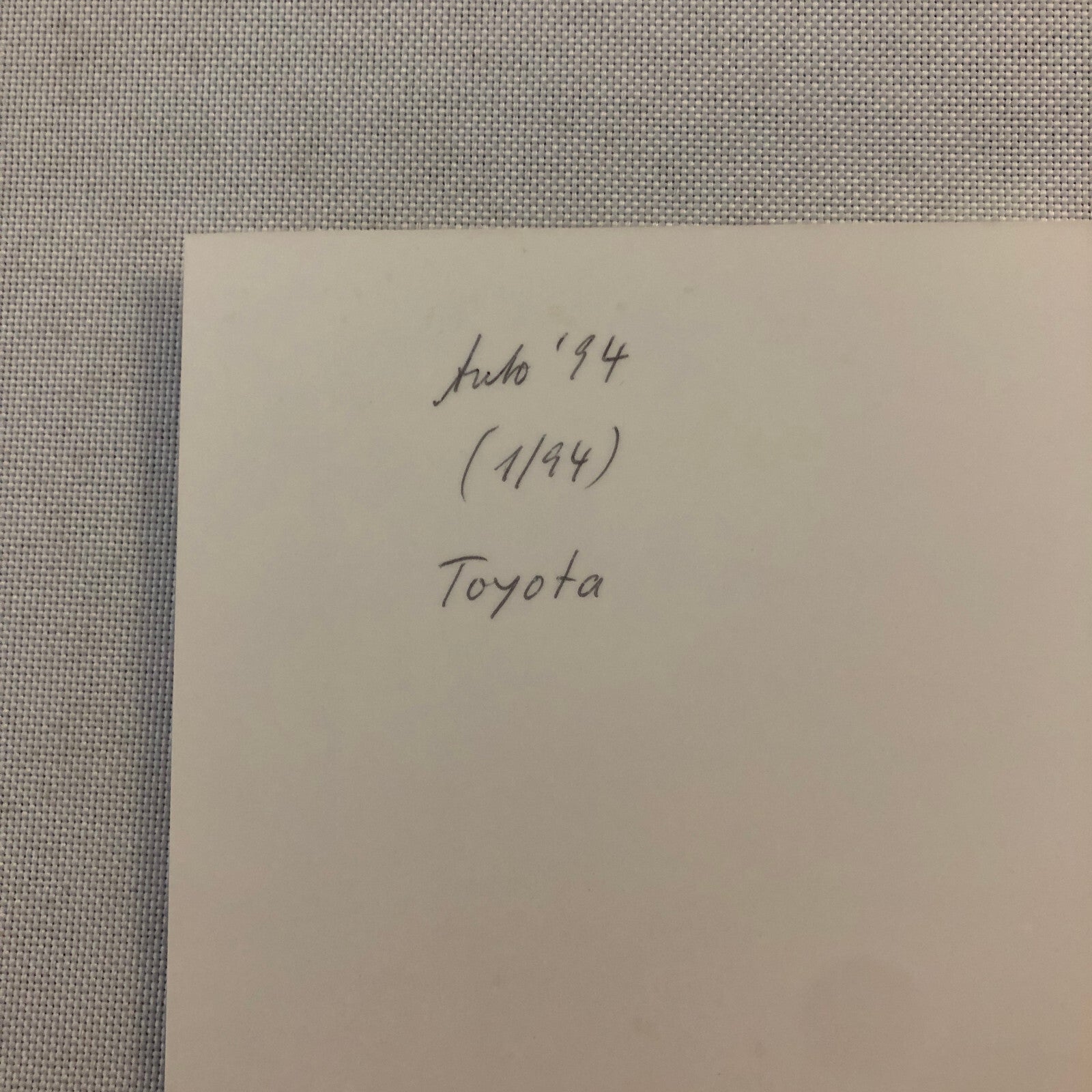 1994 Toyota Supra Car Factory Press Photo Photograph Print