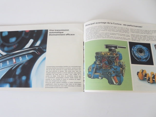 1960s Ford Cortina Sales Brochure Advertising Catalog FRENCH Canadian 