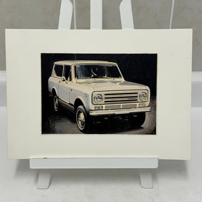 International Scout Illustration Art Drawing Robert Preis Vintage Truck