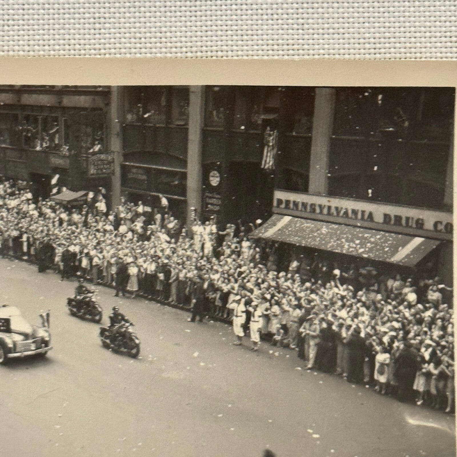 President Dwight D Eisenhower Parade Car Limousine Photo Photograph 1945
