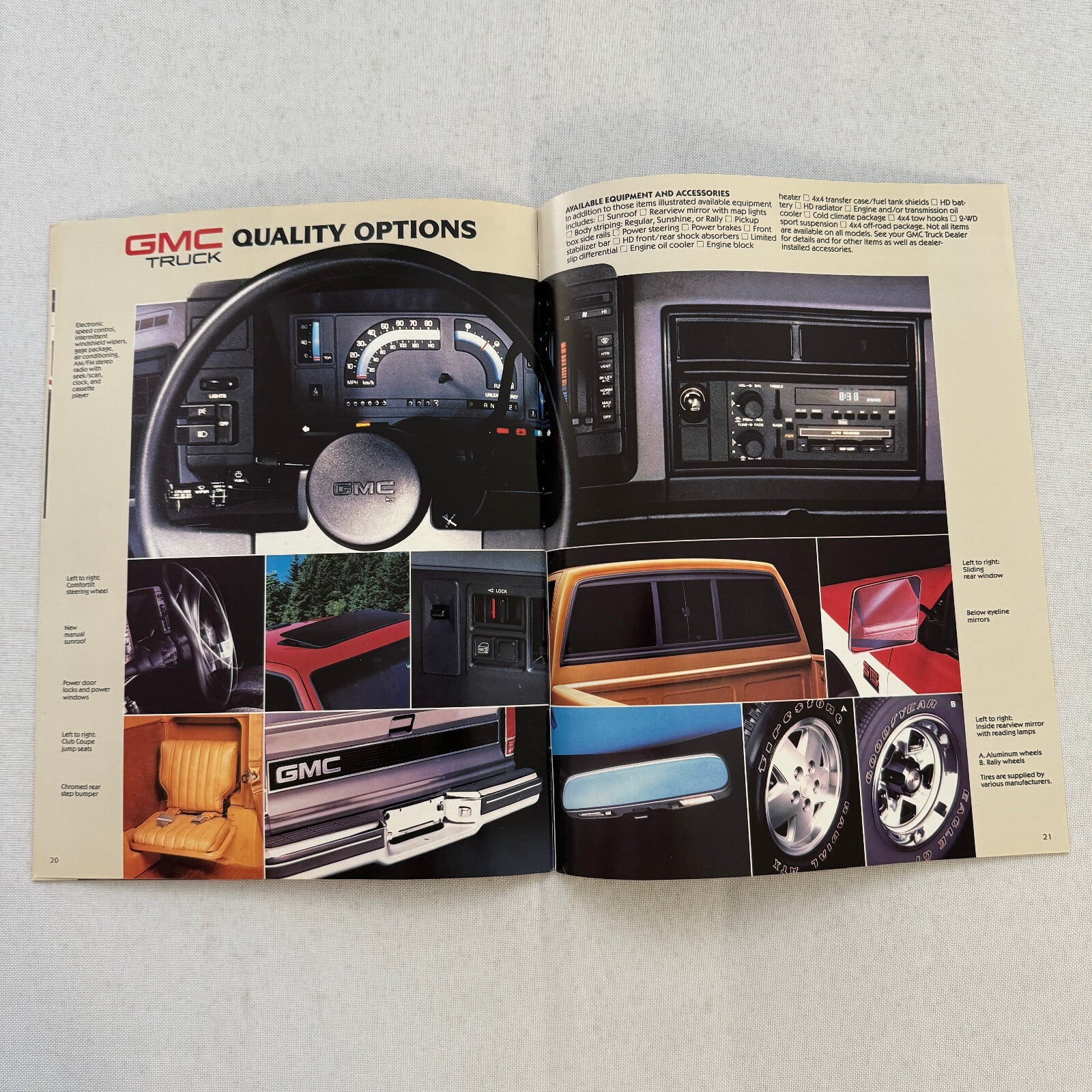 1988 GMC S-15 S15 Pickup Truck Sales Brochure Catalog Advertising Canadian