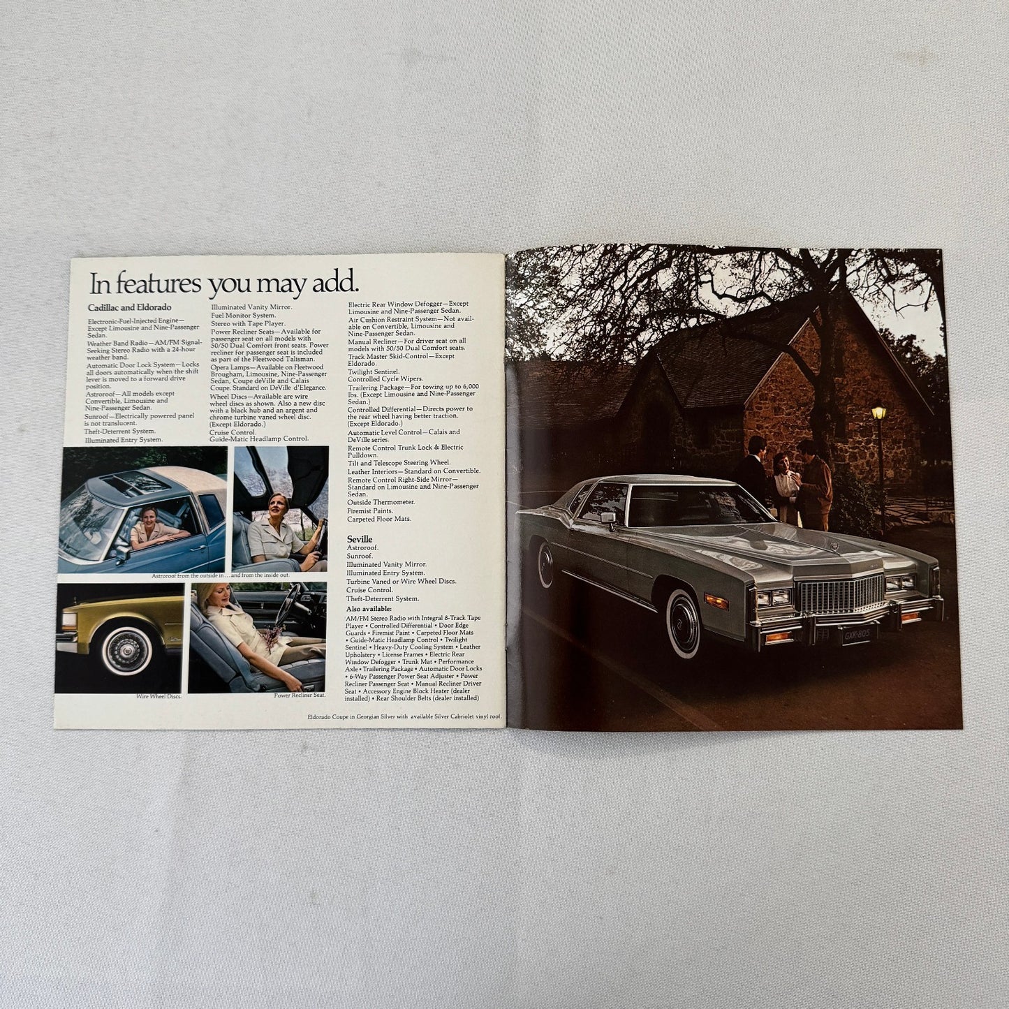 1976 Cadillac Car Sales Brochure Catalog Coupe deVille Seville Eldorado Brougham