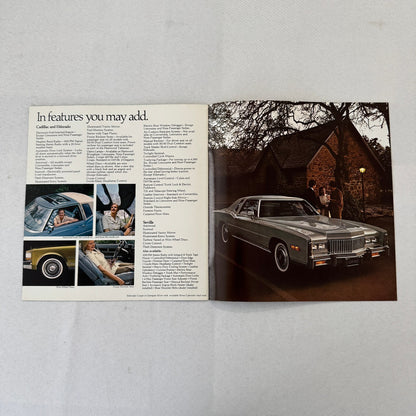 1976 Cadillac Car Sales Brochure Catalog Coupe deVille Seville Eldorado Brougham