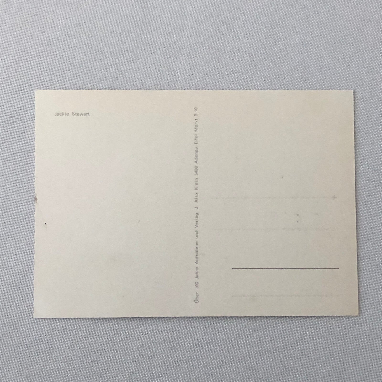 Vintage Jackie Stewart ELF Ford Racing Car Postcard Post Card